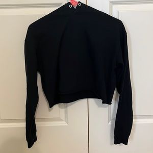 target, wild fabled, cropped black hoodie